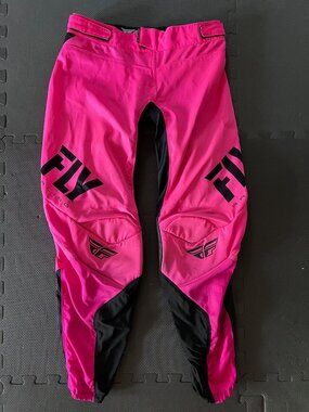 Fly Racing Lite Women's Pants Size: 7/8  Neon Pink/Black